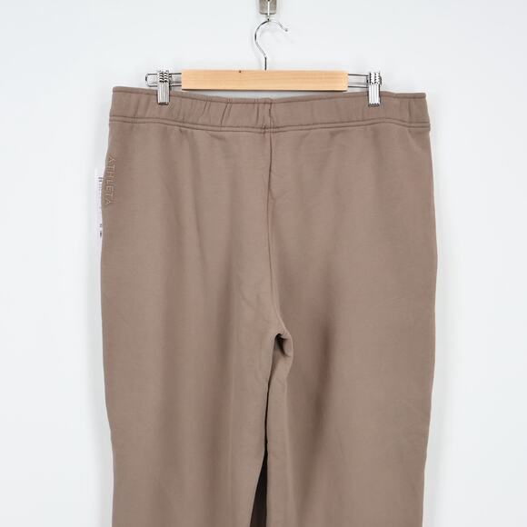 Athleta Forever Fleece Jogger Pyrite Brown Size Large Petite NWT - Picture 8 of 8